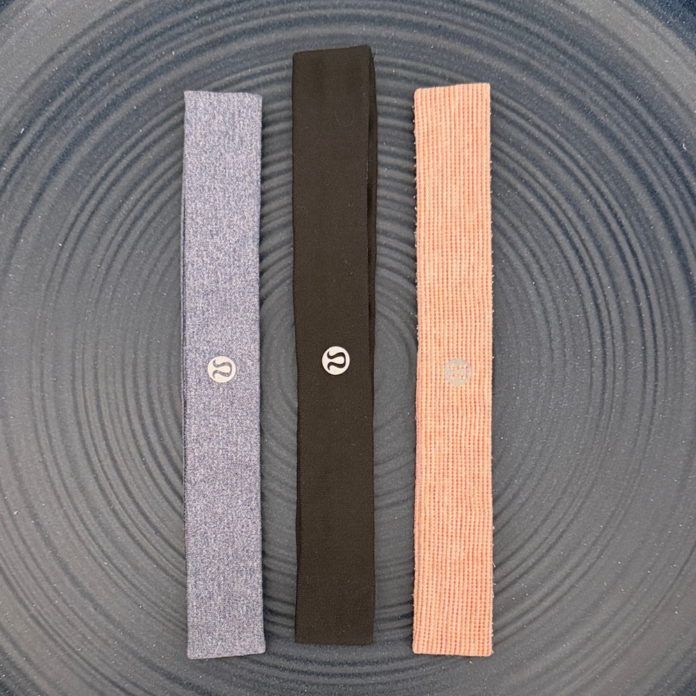 lululemon athletica Hair Accessories Bundle - Blue, Black, Orange
